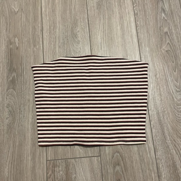 NWT Garage Striped Tube Top cropped shirt - Picture 1 of 3
